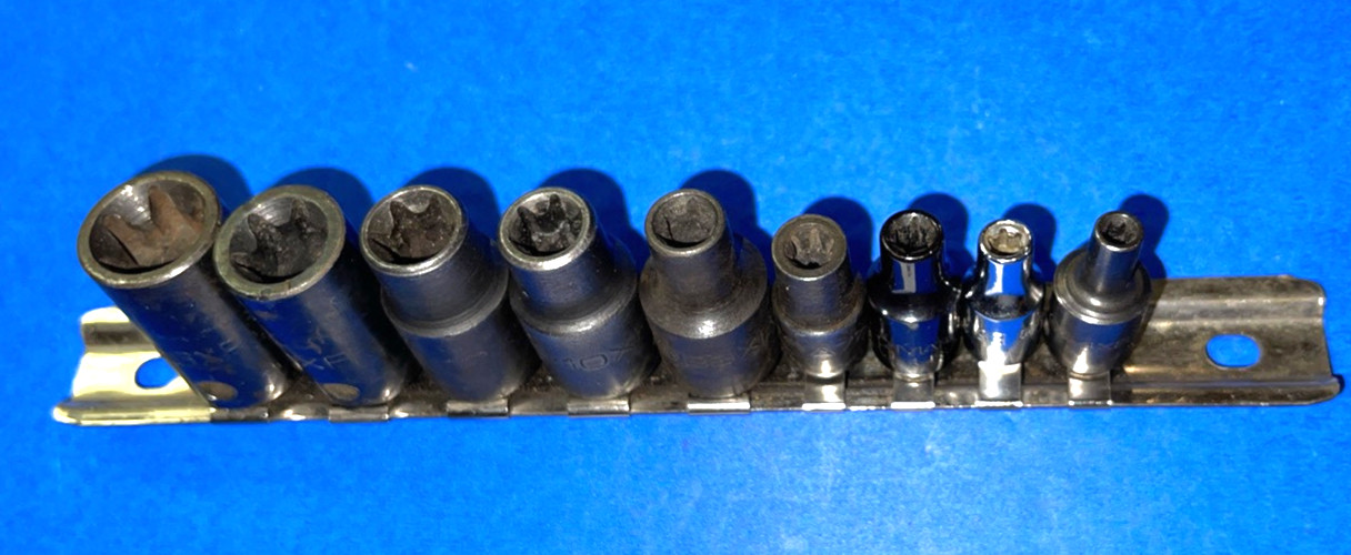 MATCO TOOLS 9 PIECE MULTI DRIVE INSIDE TORX SOCKET DRIVER SET E4-E16