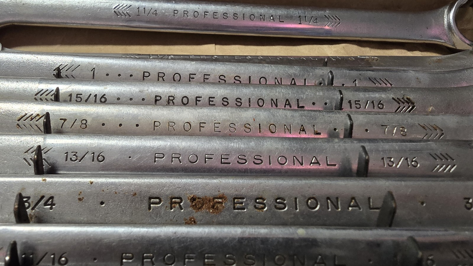 Vintage Proto Professional SAE Combination Wrench lot 13 Piece USA 5/16 – 1 1/4