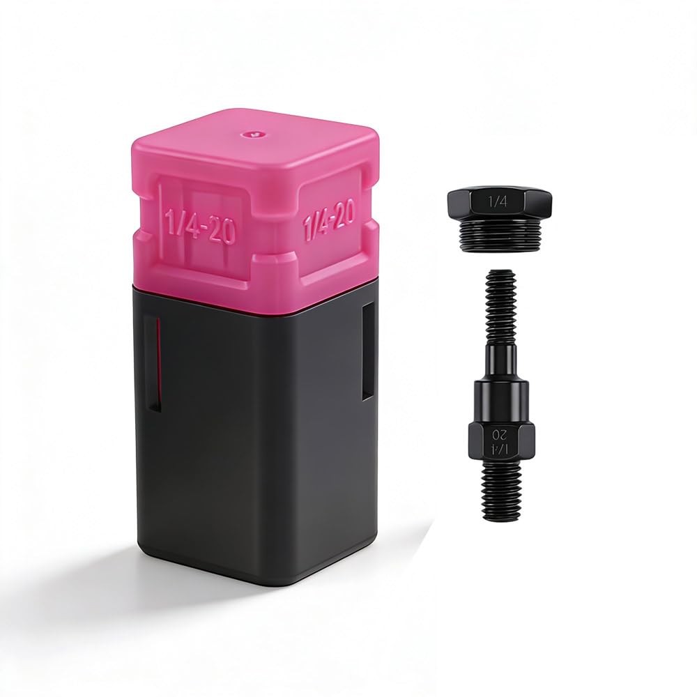 ZIOJOVK 1/4-20 Rivet Nut Tool Tip, Replacement Mandrel 1/4″, Pink