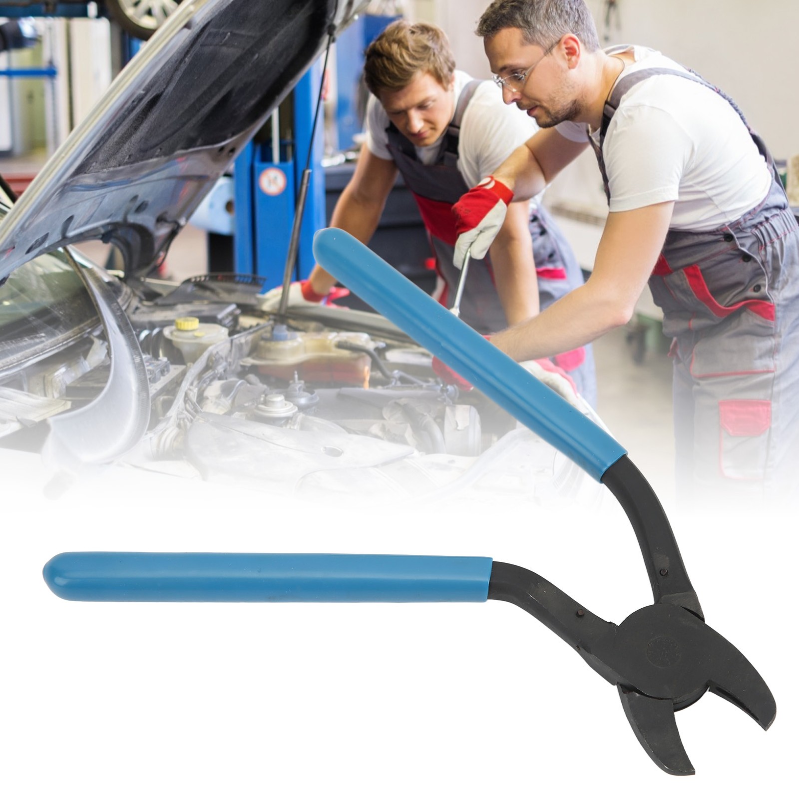 Hog Ring Plier Bent Head Curved Open Angled Removal Install Repair Tool For