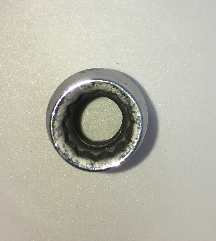 CRAFTSMAN 7/16′ x 1/2″ Drive Socket 12 Point Made in USA -G- 47501