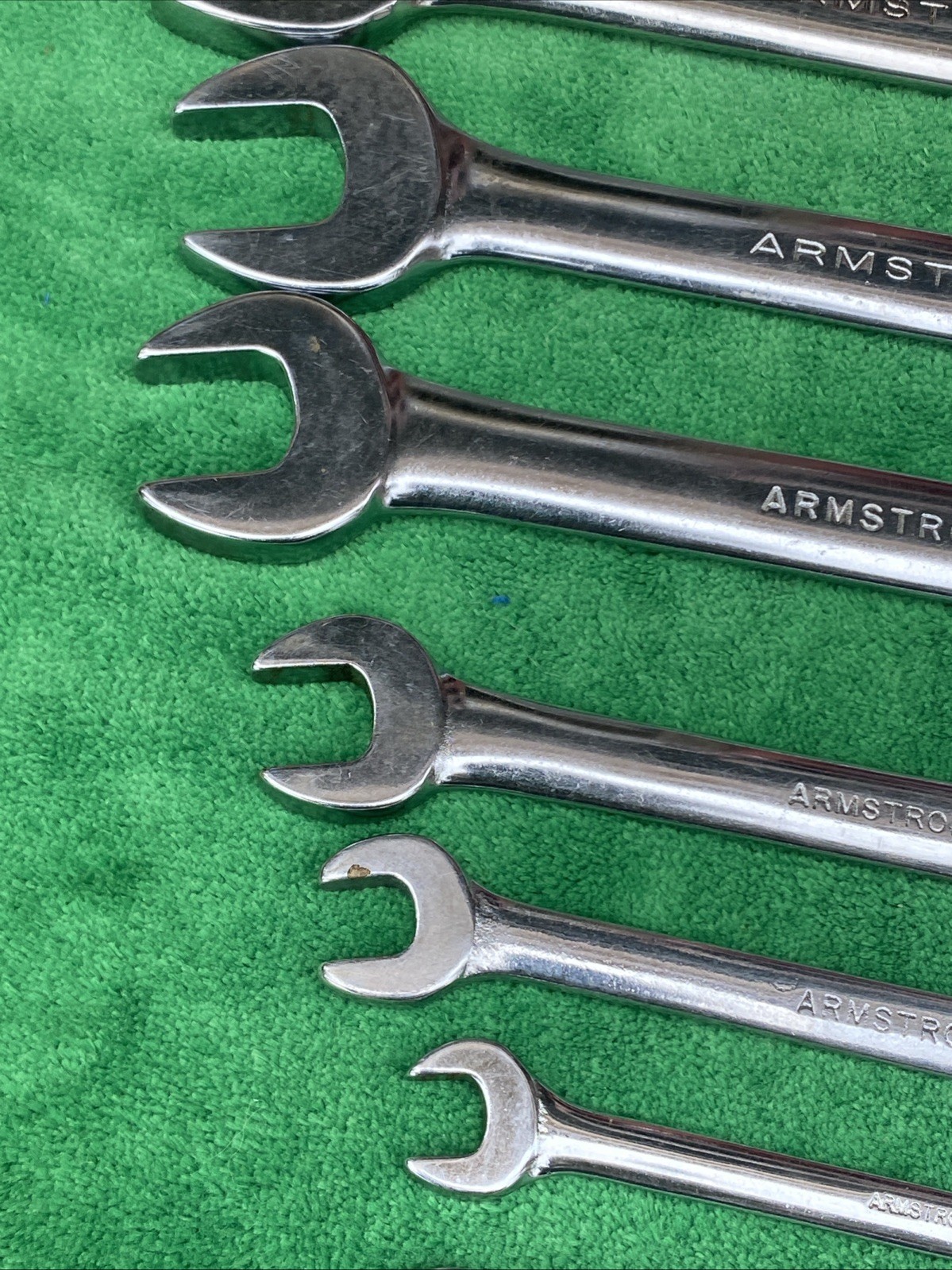 12 PC ARMSTRONG COMBINATION WRENCH SET 5/16” To 1-1/4 USA Vintage USA