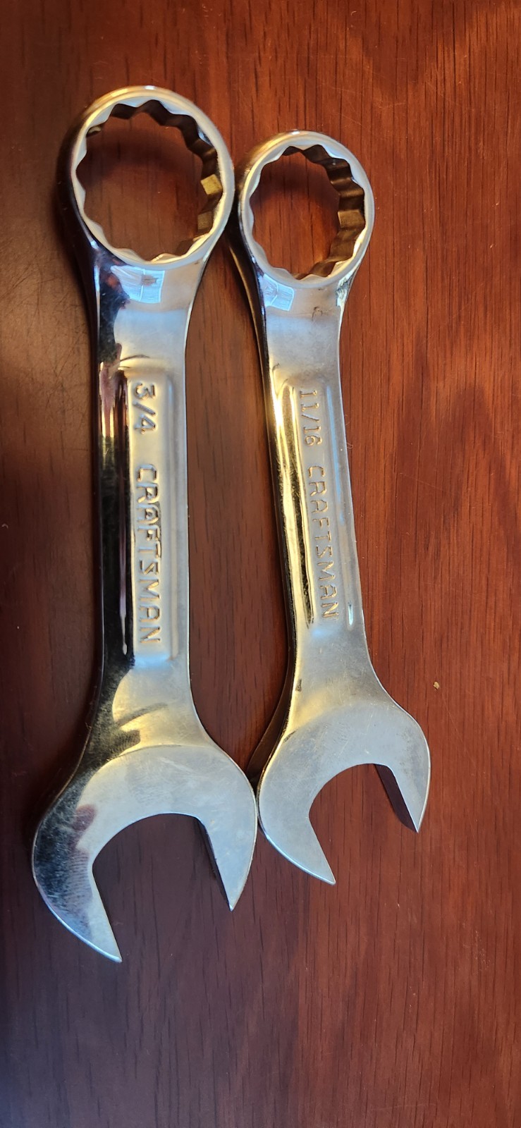 Craftsman VV USA Stubby Vintage 7 Piece SAE Combination Wrench Set Standard 12pt