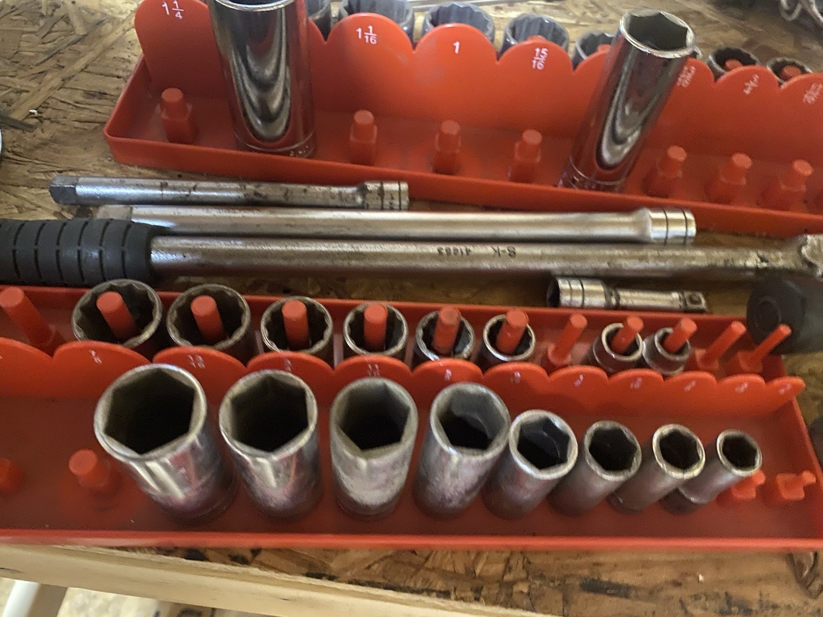 SK socket set vintage Lot 65 Pieces 1/2 -3/8-1/4 With Ratchets and More USA 🇺🇸