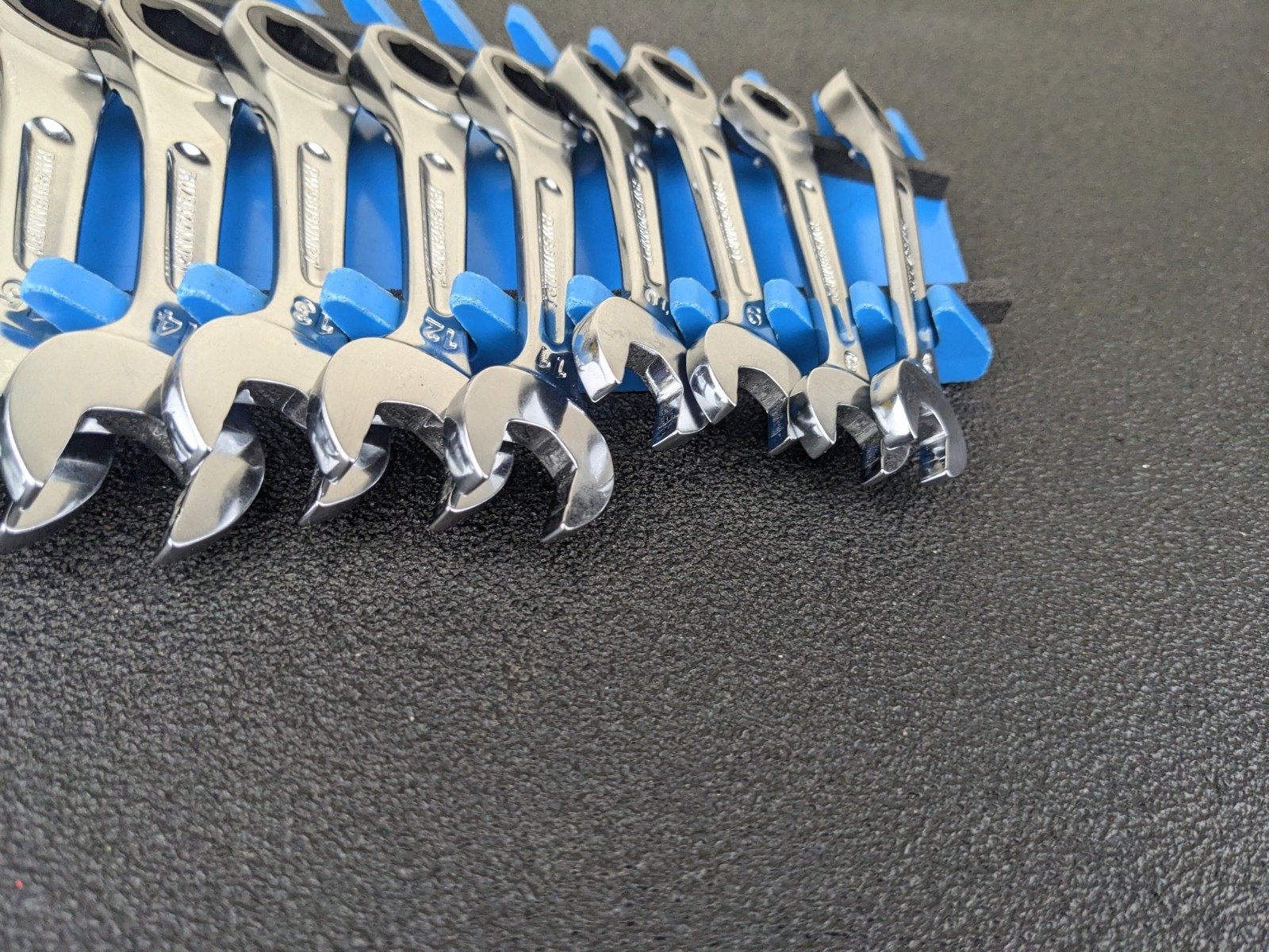 #bo789 Mac Tools SRWMS146PT 14pc Metric 6 Point Stubby Ratcheting Wrench Set