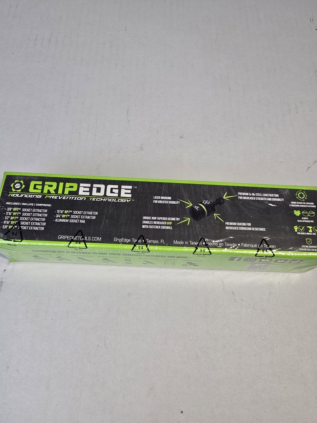 GRIPEDGE GE7BSSESRPT 7PC 3/8 DR Socket Extractor Set