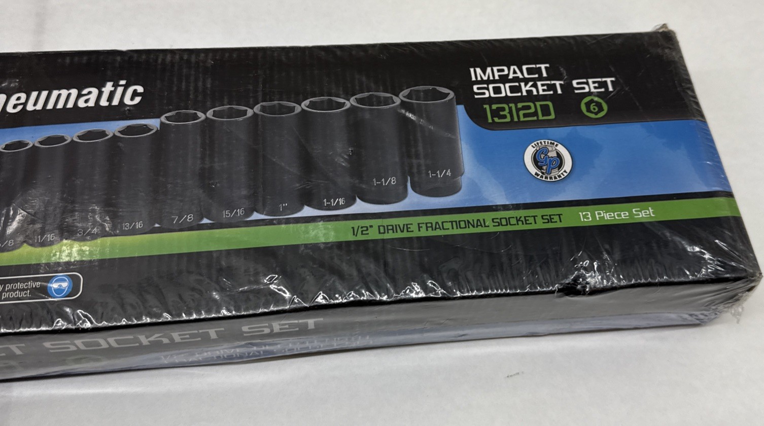 Grey Pneumatic 1312D 1/2» Drive Deep Length Fractional Set – 13 Piece