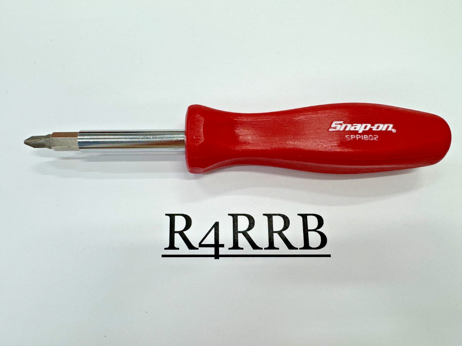 Snap-on Tools NEW RARE RED Hard Grip Reversible Blade Screwdriver Set SPP1802