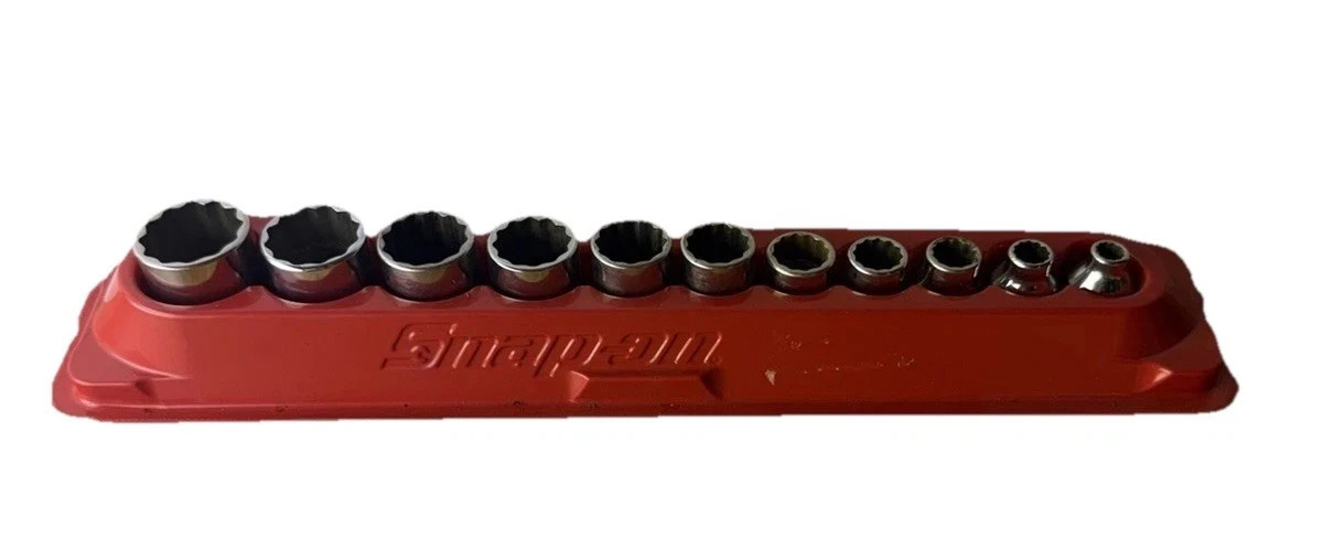 Snap-On 11 pc 3/8″ Drive 12-Point SAE Flank Drive® Shallow Socket Set 1/4-7/8
