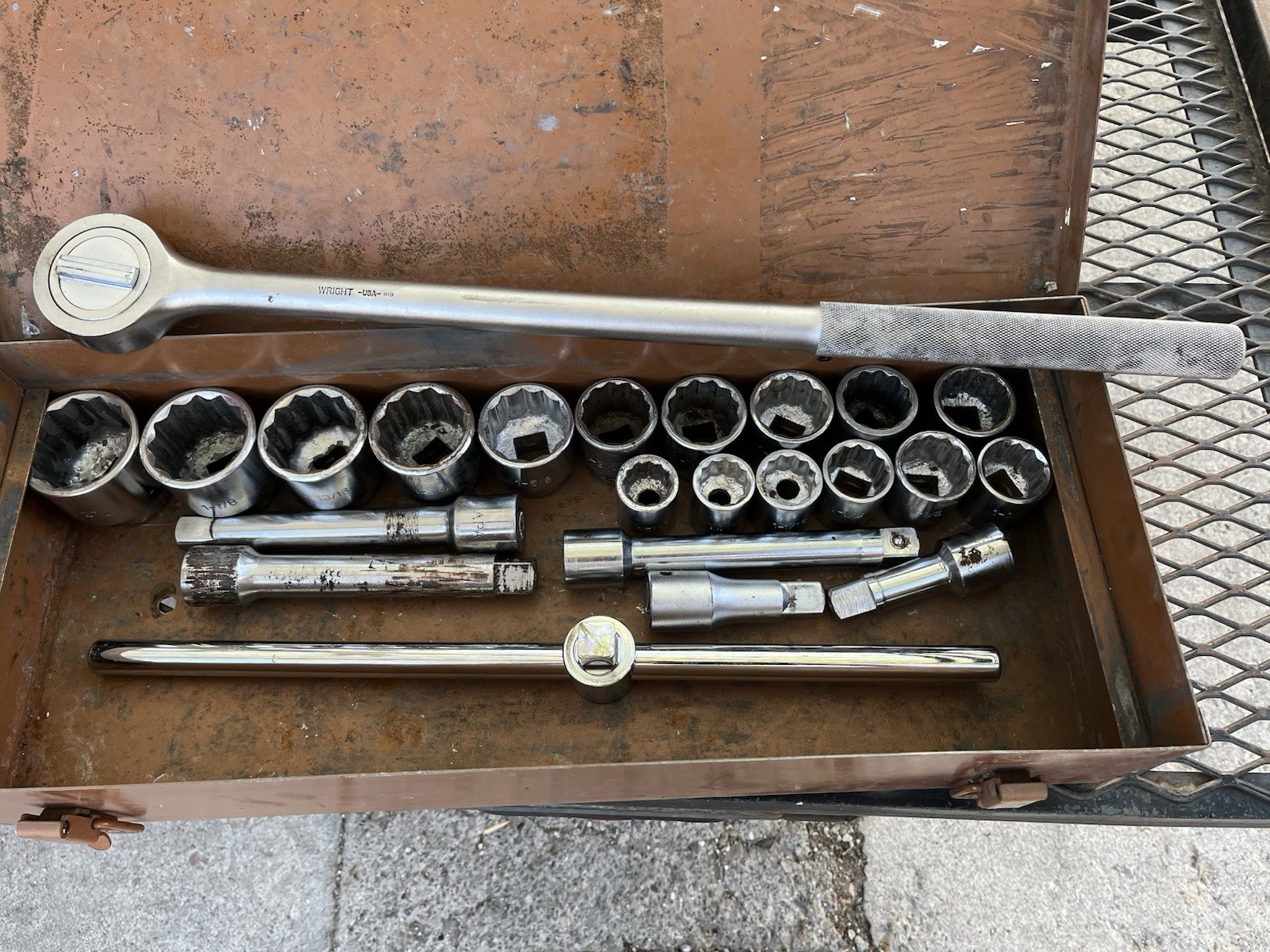 1” HD Socket Set, 23-pc, Wright Ratchet