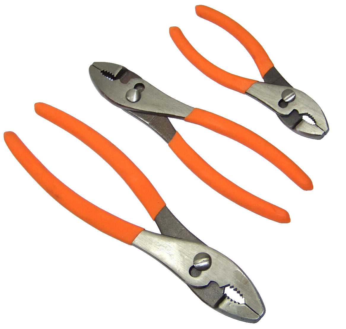 3Pcs Set 6″ 8″ 10″ Slip Joint Pliers Forged Steel Dipped Cushion Grip Handles