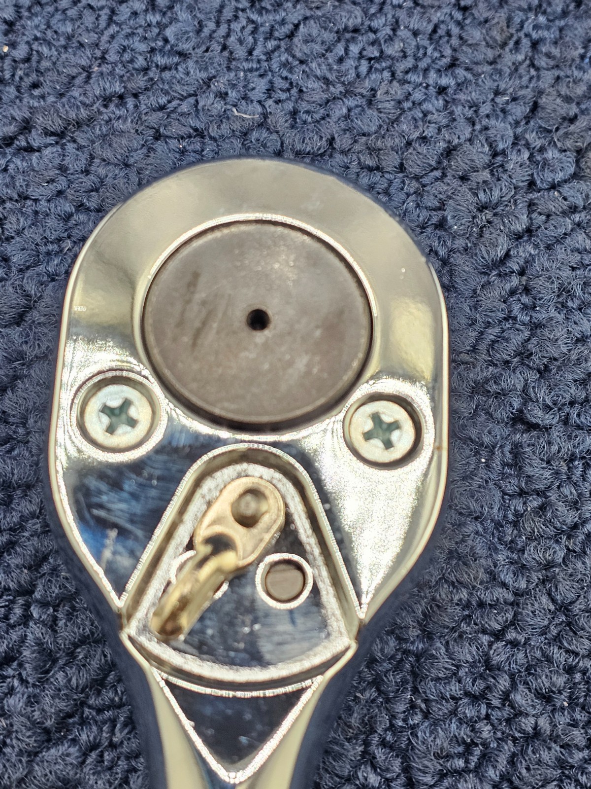 Proto 5449: 1/2 in Drive 10 in. Long Pear Head Standard Ratchet, Chrome Polished