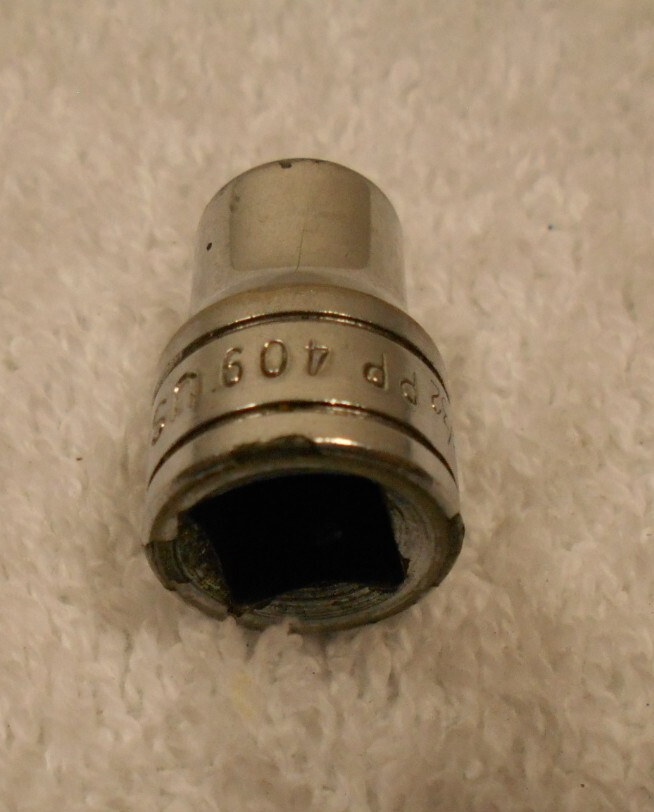 Vintage Snap-on Tools PP409, 3/8″ Drive , 9/32″ Internal Pipe Plug Socket