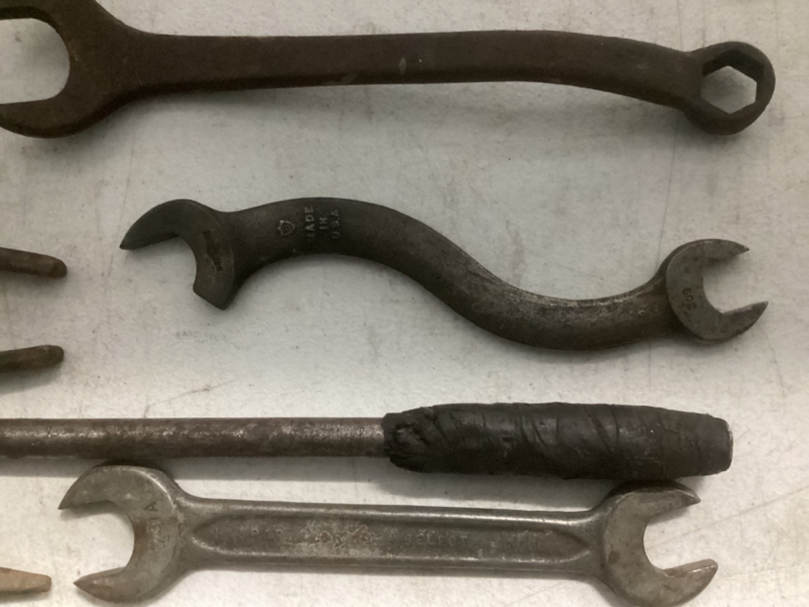 Vintage Mixed Tool Lot Wrenches Hammer Pliers – Cornwell USA – Old Primitive