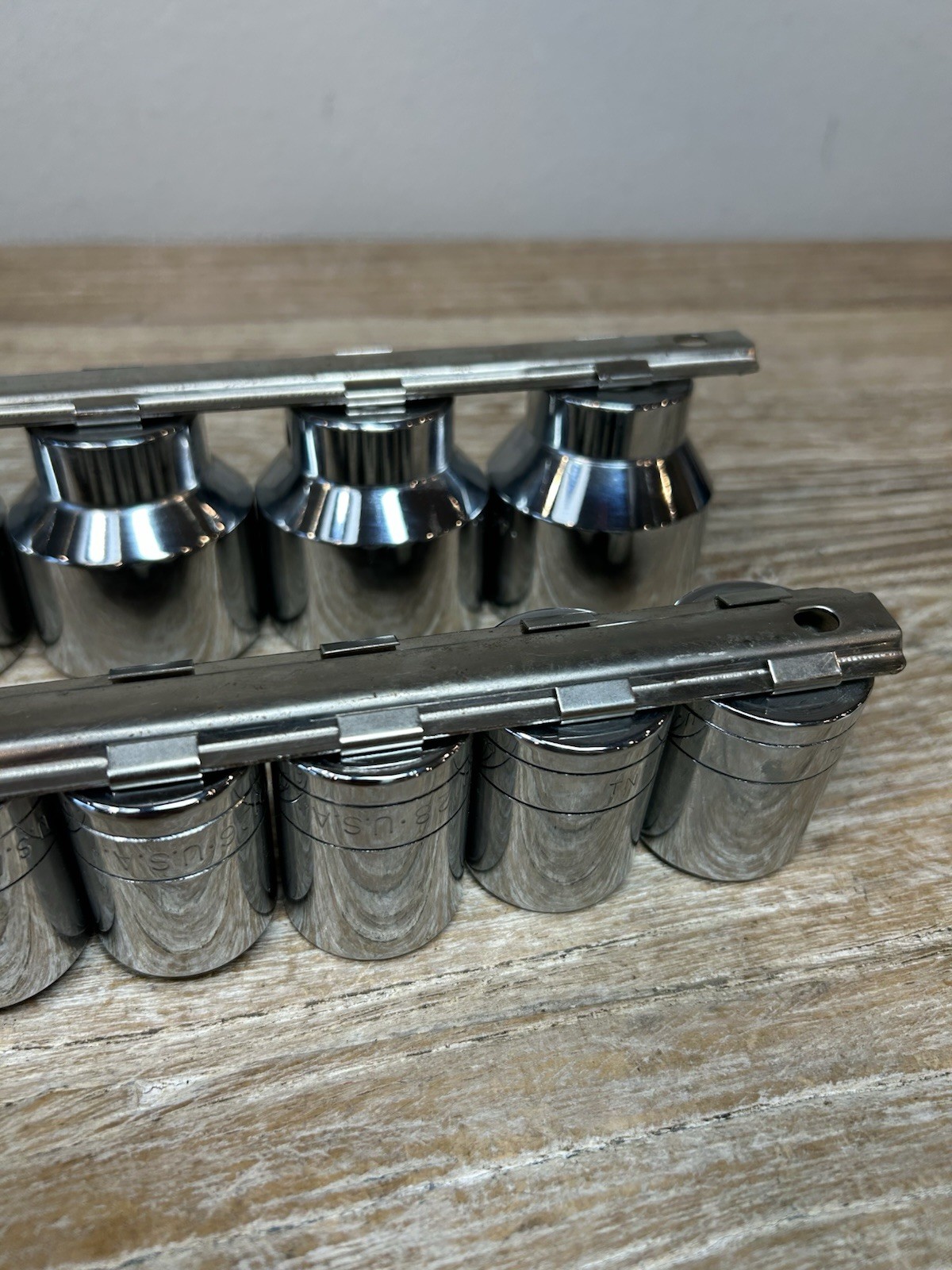 SK Tools VTG 18 Piece 1/2″ Drive, 12 Point, 3/8″ to 1-1/2″ Shallow Socket Set
