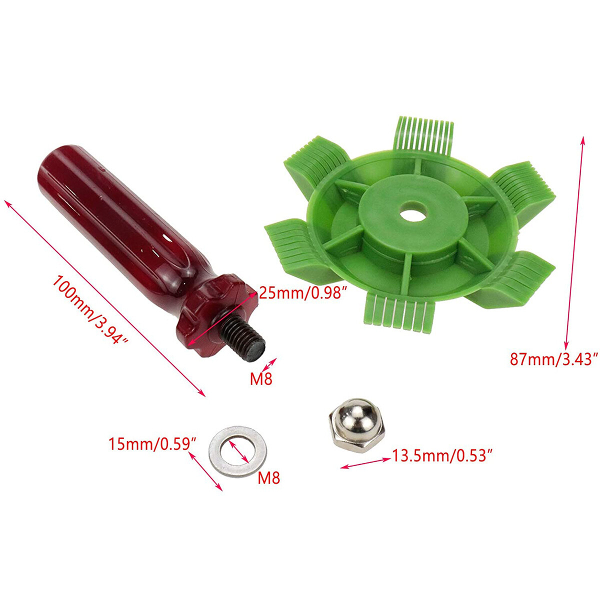 2Pcs Air Conditioner Fin Comb A/C Condenser Brush Radiator Cleaning Repair Tool