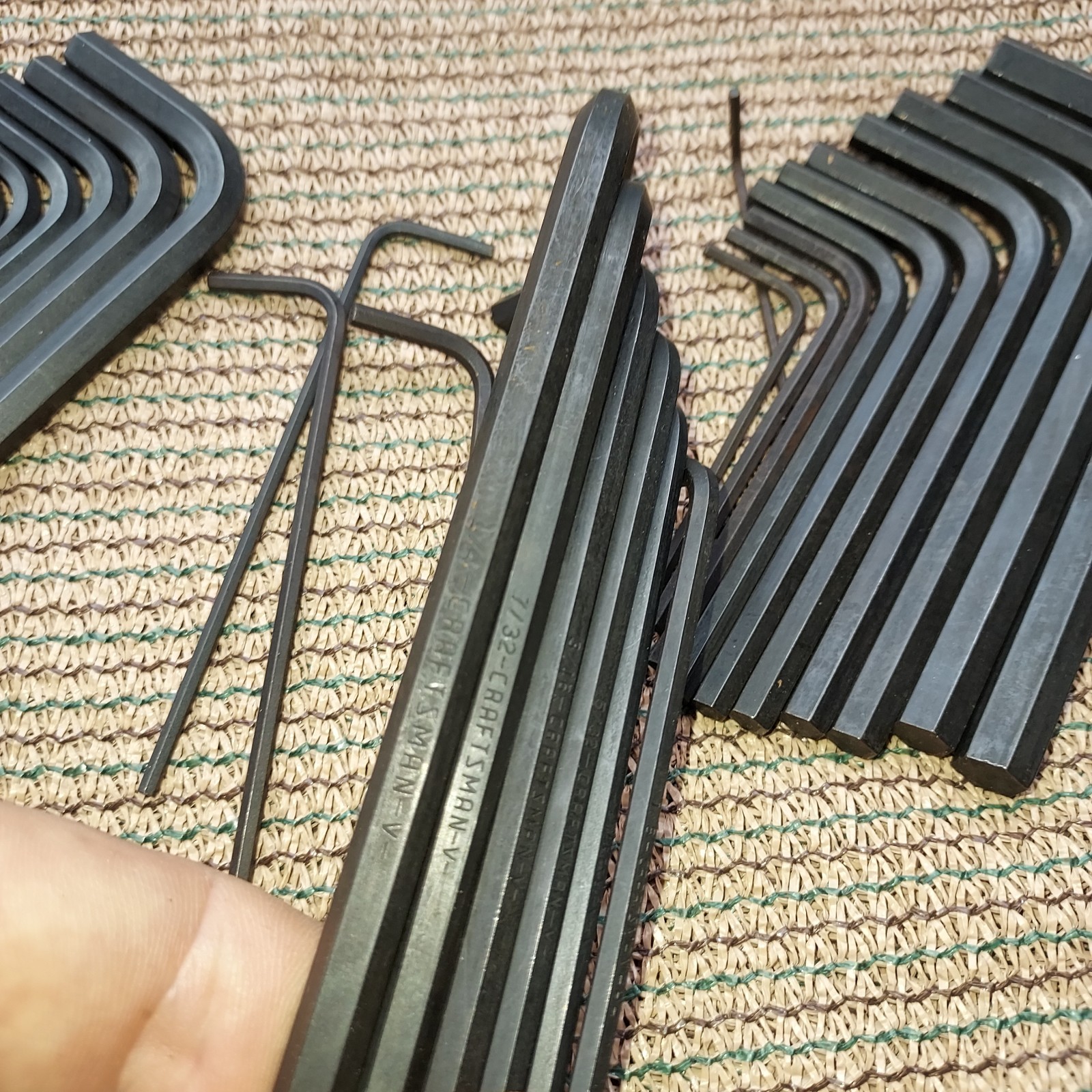Vintage 40 pc Craftsman 46677 Metric 46696 SAE Set Screw Hex Key Allen – V – USA