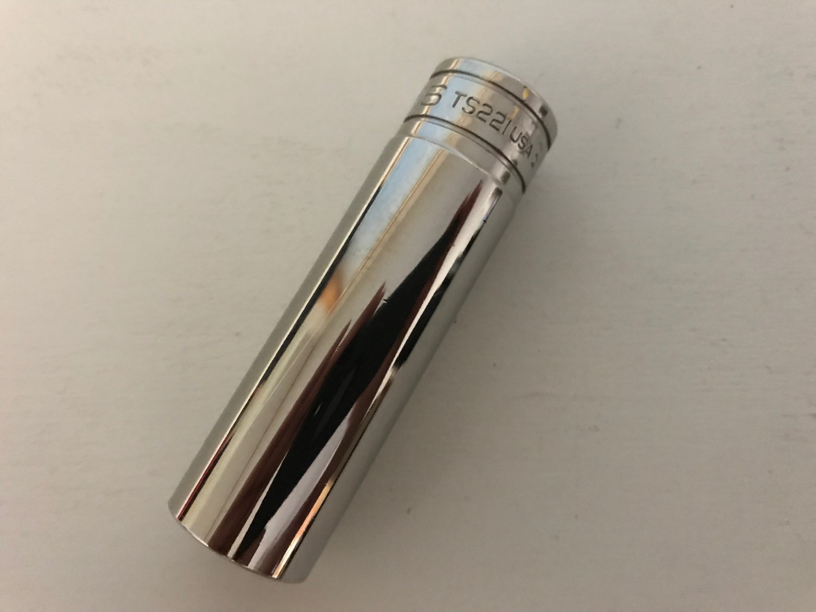 Snap-On Tools USA *NEW* 1/2″ Drive 6pt 11/16″ SAE Deep Chrome Socket TS221