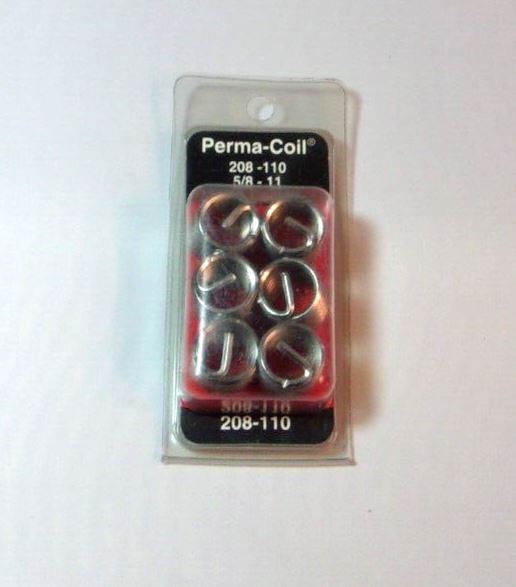 PERMA-COIL 208-110 INCH COARSE 5/8-11 , 6 Pcs Inserts New- MADE IN USA!
