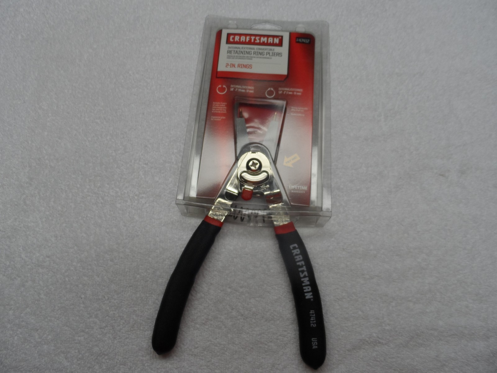Craftsman Retaining Ring Pliers, made in USA (white letters) – Part # 47412
