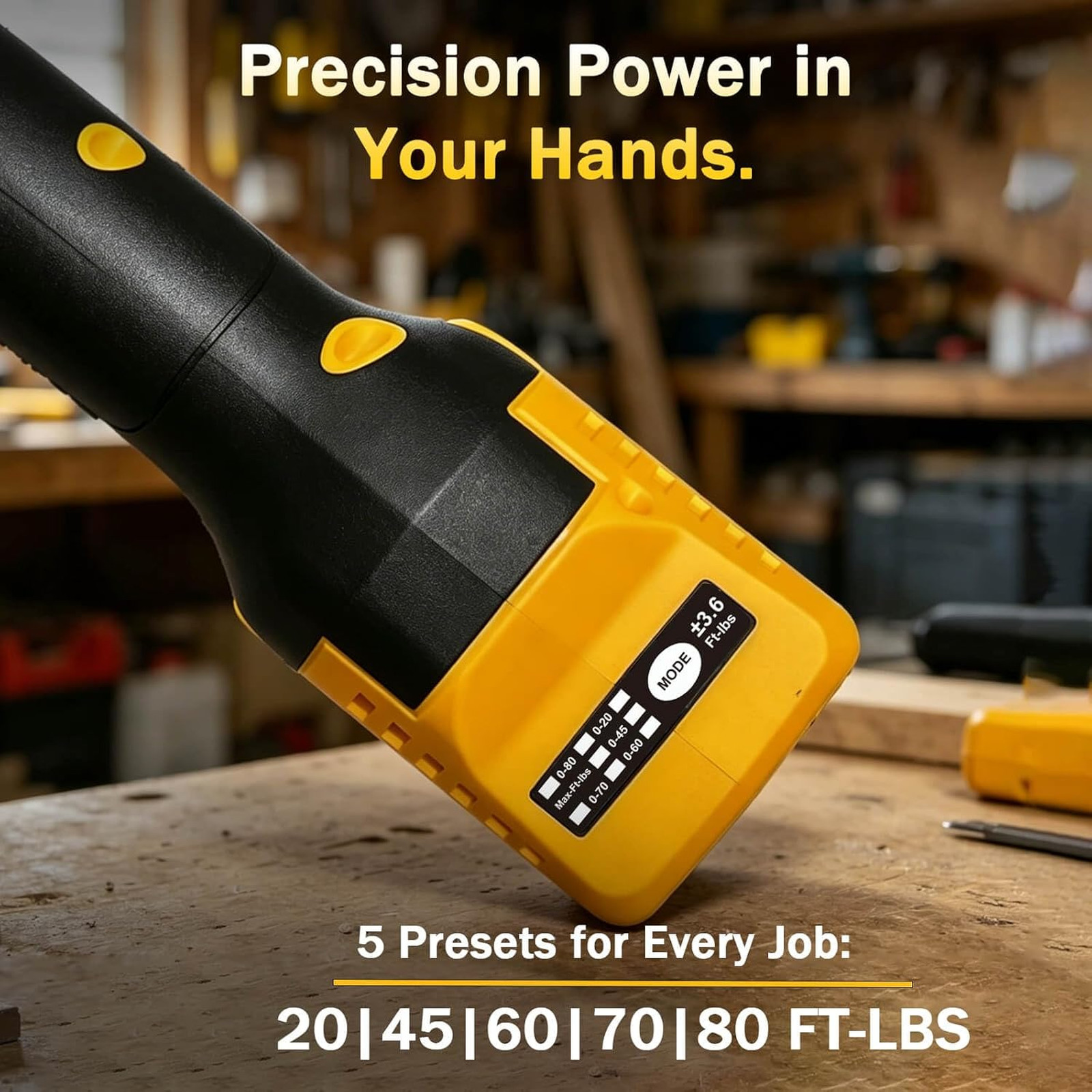 3/8″ Cordless Electric Ratchet Wrench Compatible with DeWalt 20V MAX Batteries-5