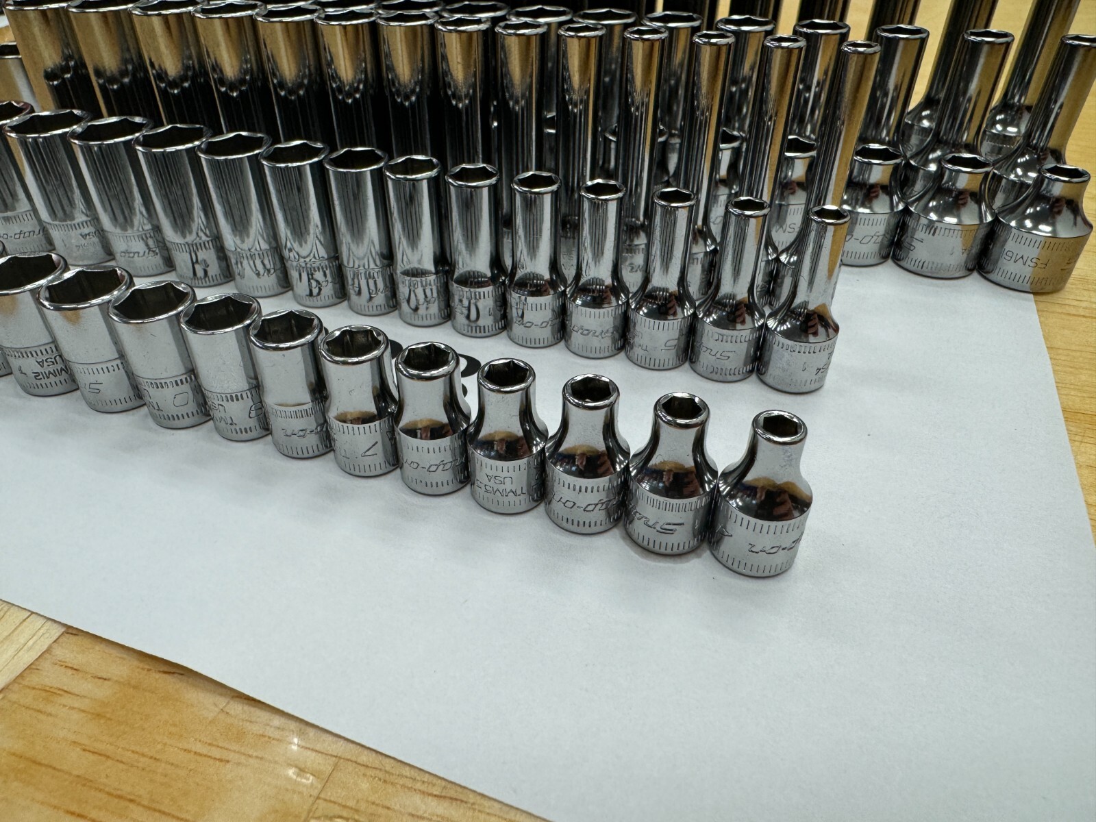 Snap-on Tools USA NEW 87pc 1/4 & 3/8″ Drive Metric 6PT Chrome MASTER SOCKET SET