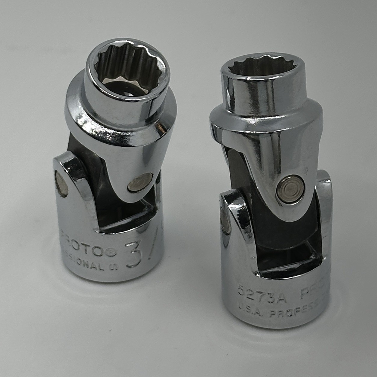 qty 2 Proto J5273A, 3/8″ Standard Universal Socket, 3/8″ Drive, 12 Point NEW Lot