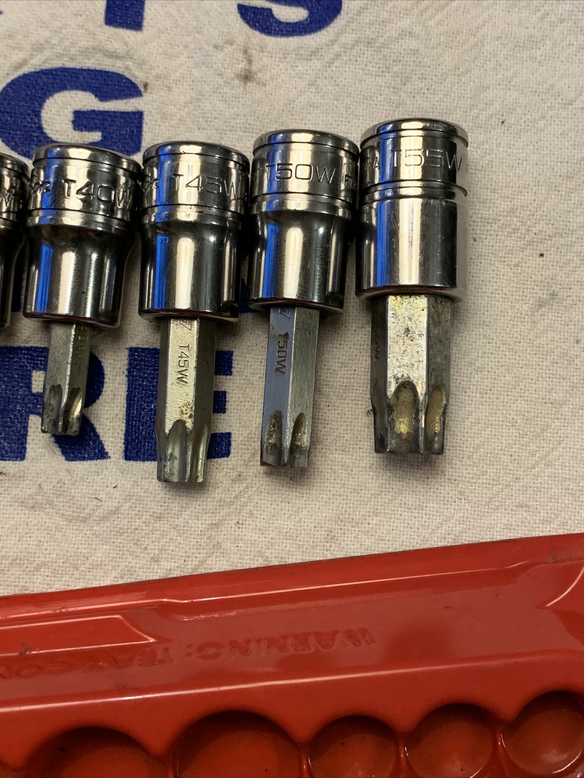 Snap-on 9pc Combination Drive TORX Bit Heavy-Duty Removal Socket Set 209EFTXBY