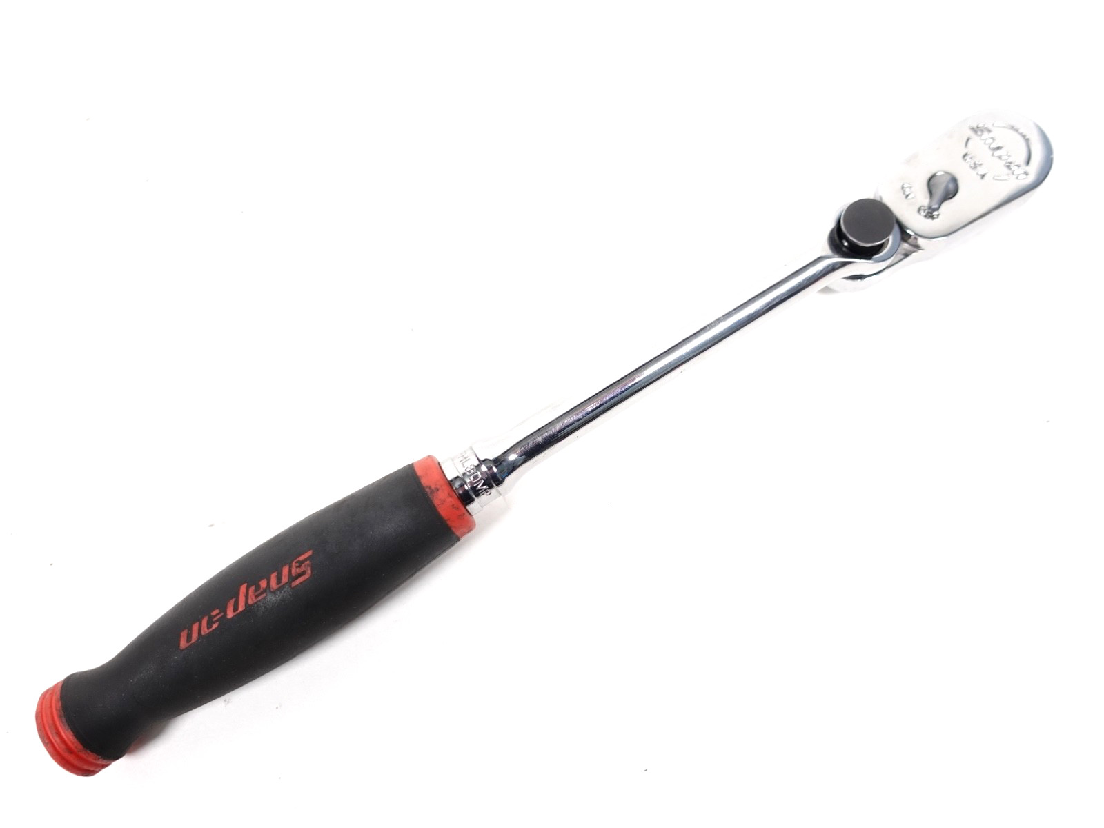 SNAP ON FHL80MP RED 3/8″ Soft Grip Long Multi-Position Ratchet