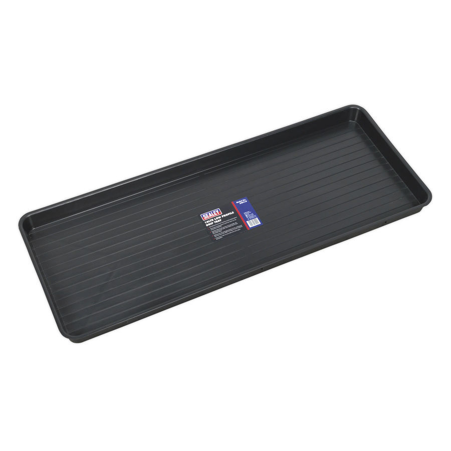 2 x Black Plastic Large Low Profile Drip Tray 1000 x 400 x 50mm Garage Workshop