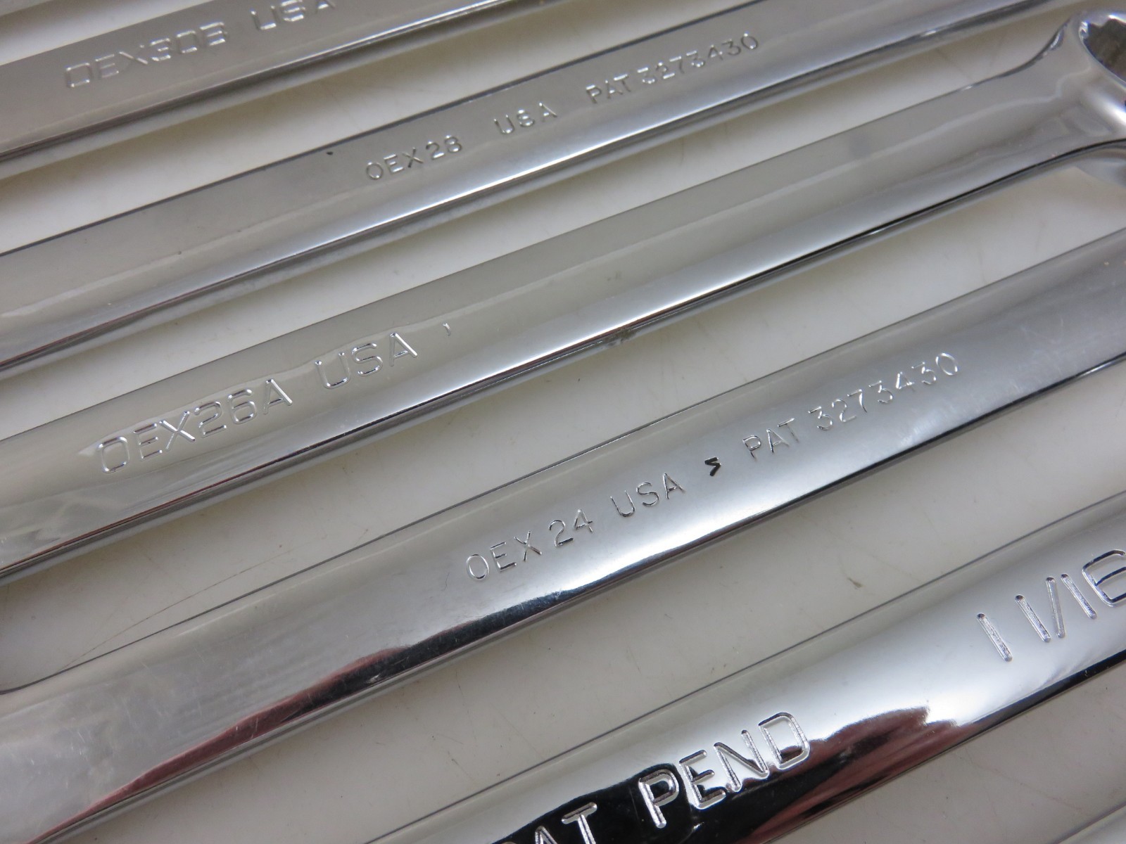 Snap-On OEX & SOEX Series Combination Wrench 11pc Set 3/8″-1″ 12pt *MIXED SET*