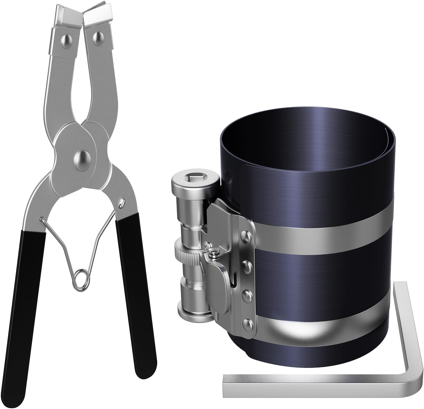 Effortless Piston Ring Installation Tool Set: Adjustable Size from 53mm to 175mm