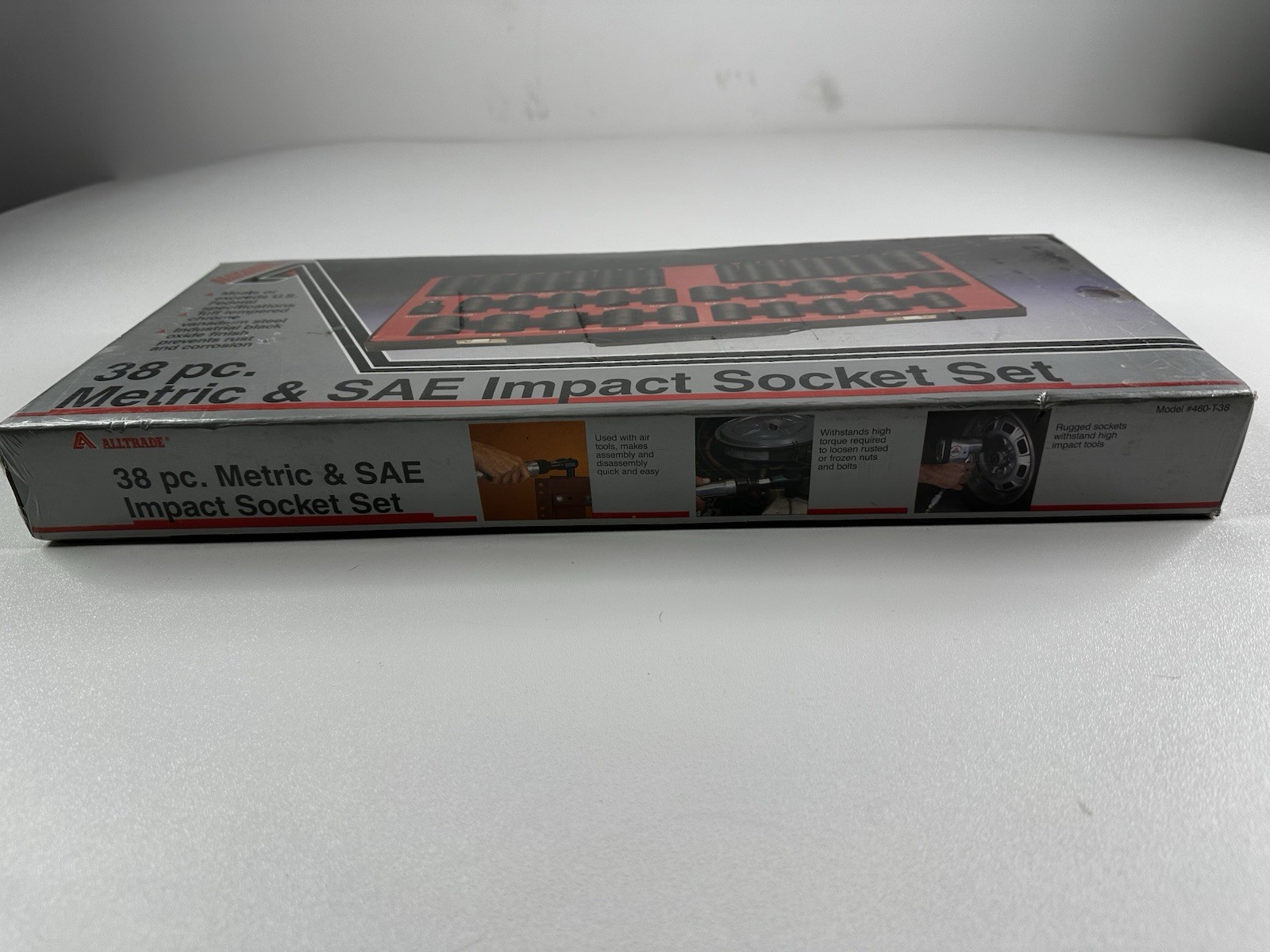 Vintage ALLTRADE Metric & SAE Impact Socket Set – 38pc Sealed (1980s)