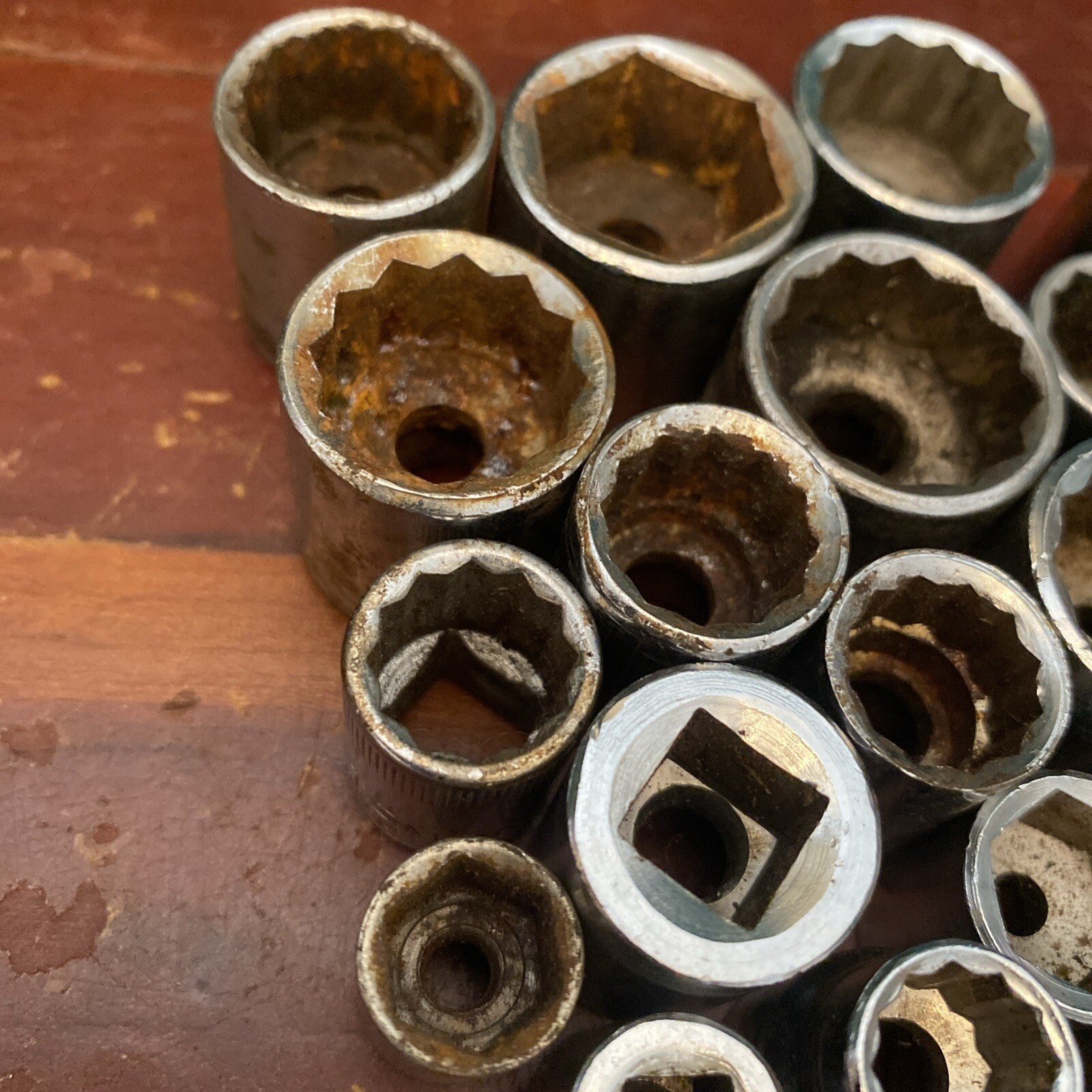 Big Socket Lot Of 64 Assorted Sizes & Brands Metric & SAE Japan Taiwan USA Tools