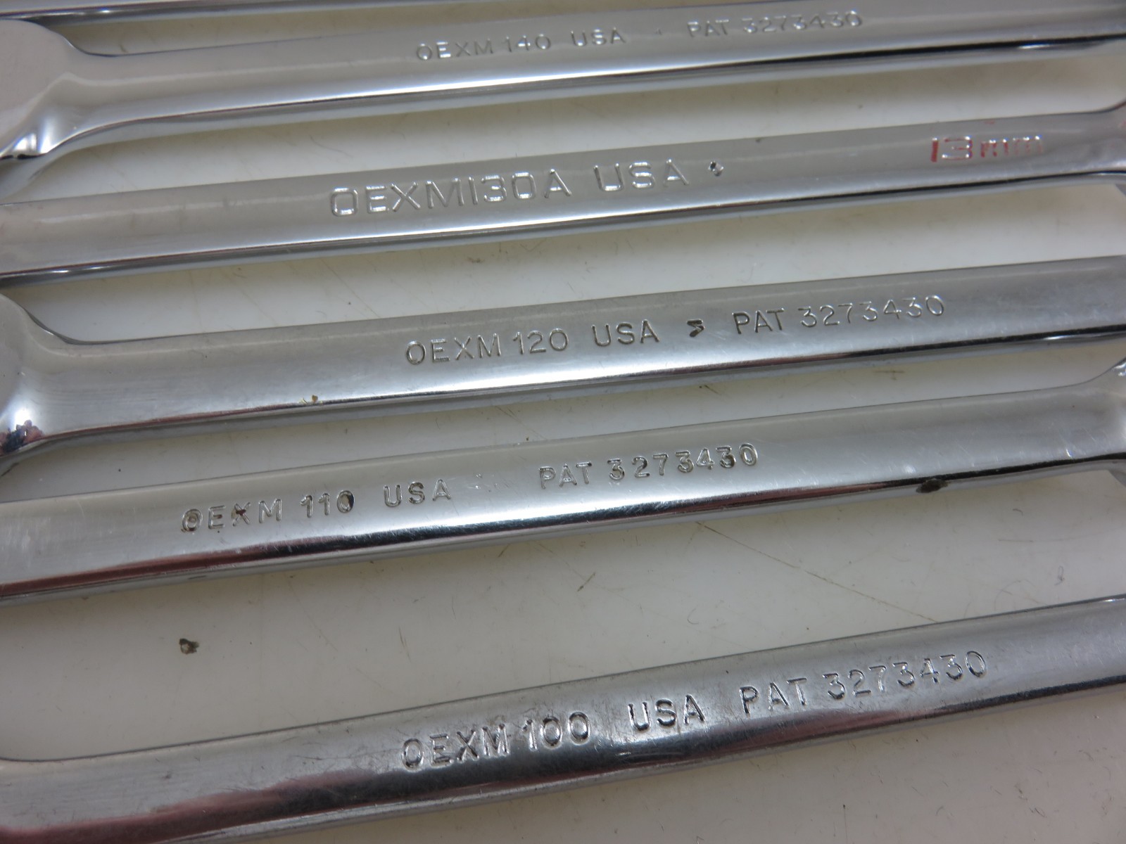 Snap-On METRIC OEXM Series Combination Wrench 11pc Set 10mm-19mm + 22mm
