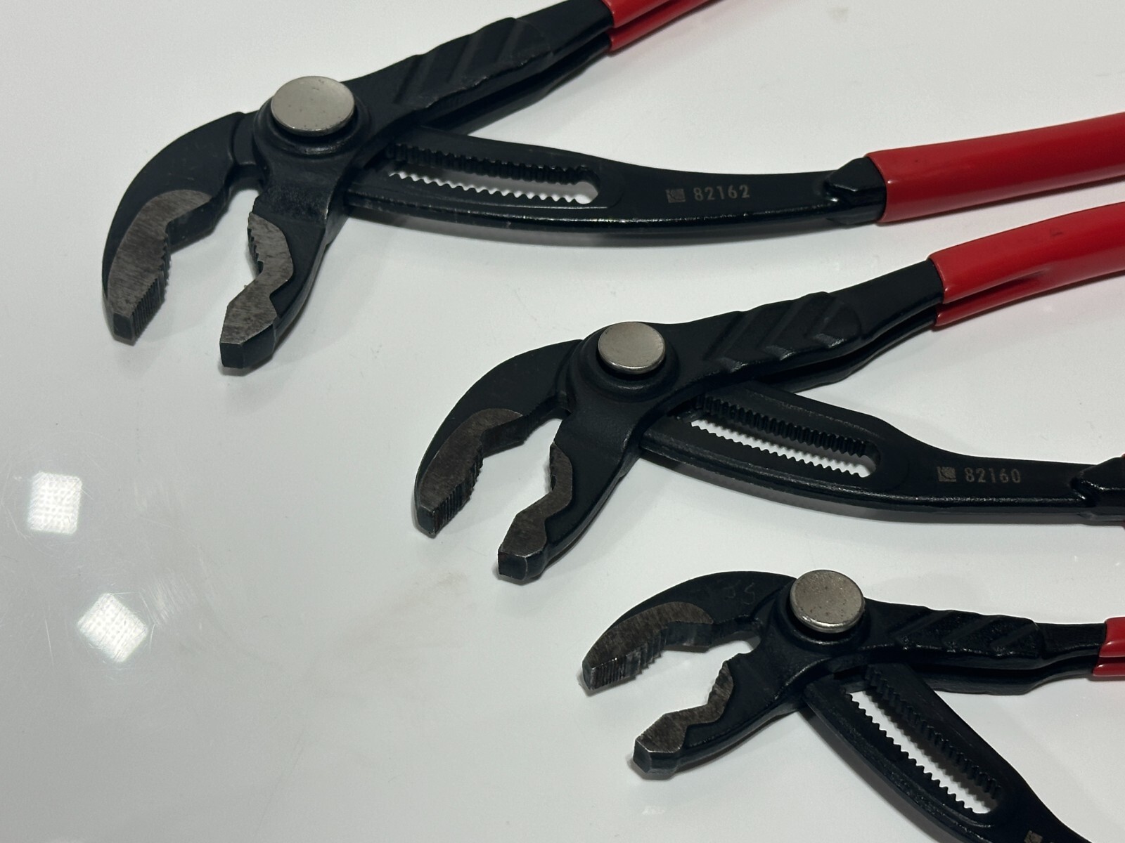 GEARWRENCH 82118 3 Piece Push Button Tongue and Groove Plier / Multi Grip Set