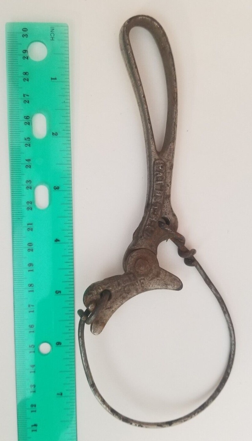 Vintage Primitive Oil Filter Wrench Lancaster PA Best S Co Garage Shop Good Cond