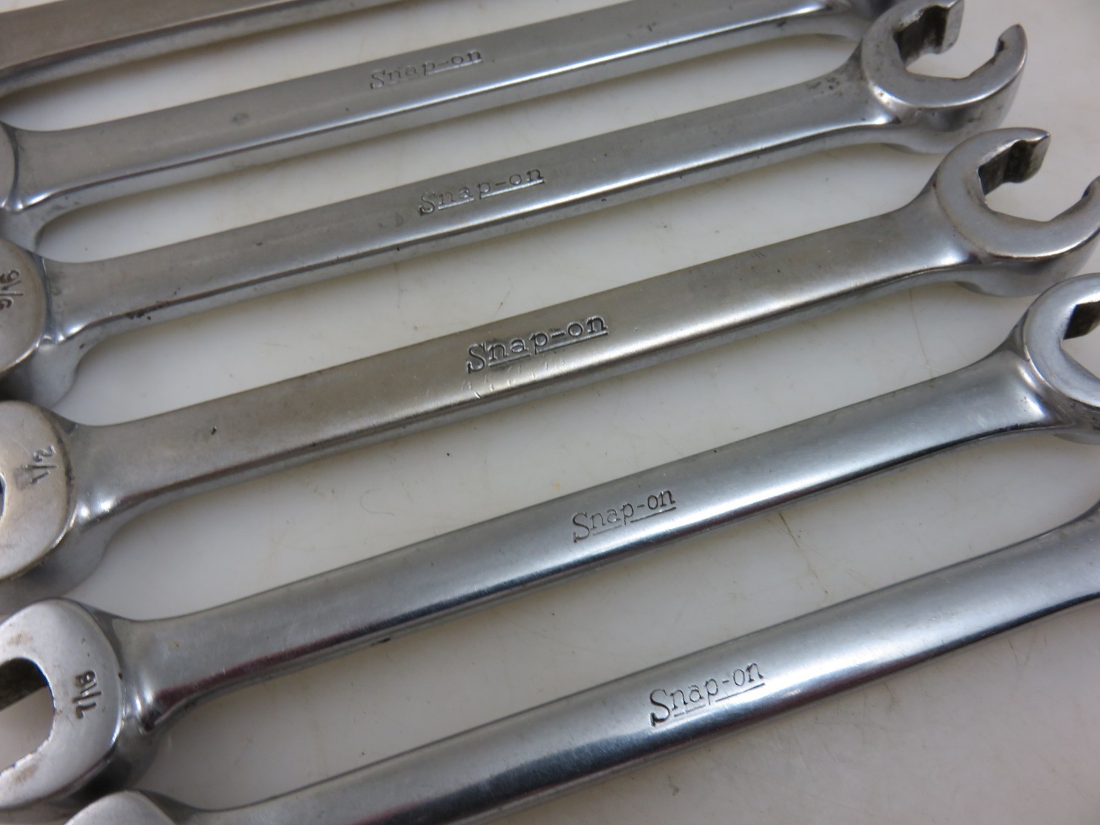 Snap-On RXS Series SAE Flare Nut Open End Wrench 6pc Set 3/8″-3/4″ **NO 11/16**