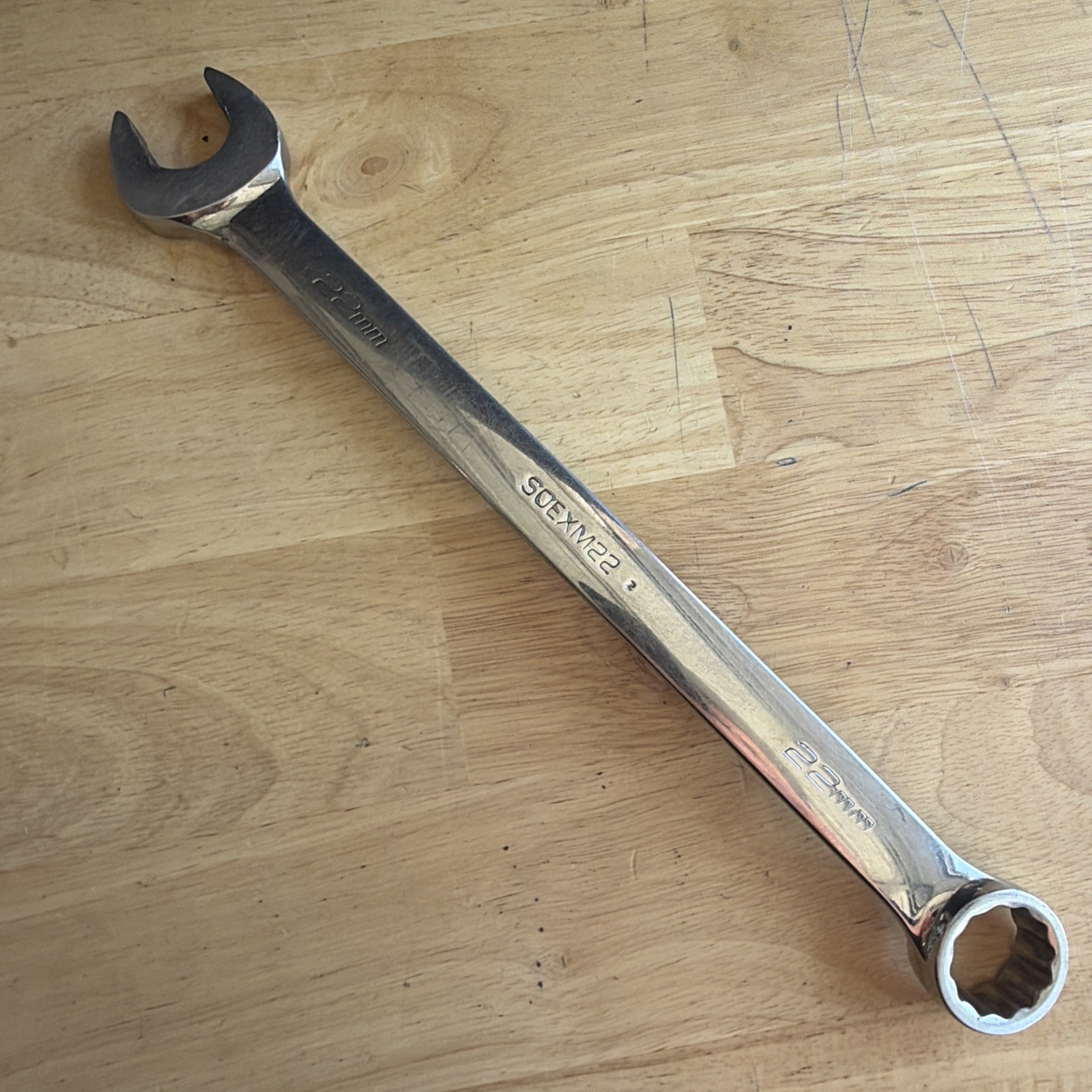 Snap On Tools 22mm Combination Wrench Flank Drive Plus SOEXM22 USA READ!