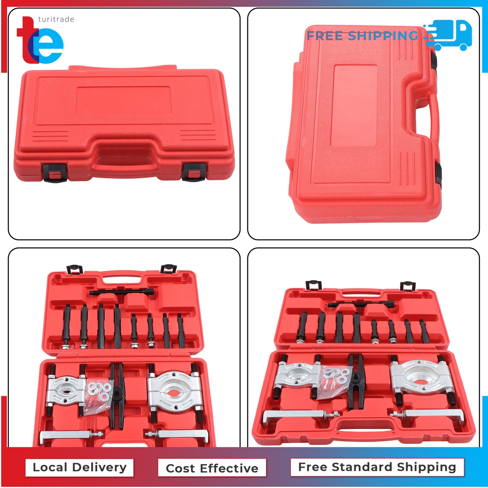 5 Ton Capacity Heavy Duty Bearing Separator Puller Kit Wheel Hub Axle Puller Set