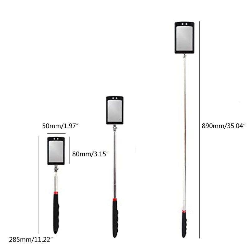 Retractable Telescopic Mirror Car Angle Telescopic Extendible Inspection Mirror