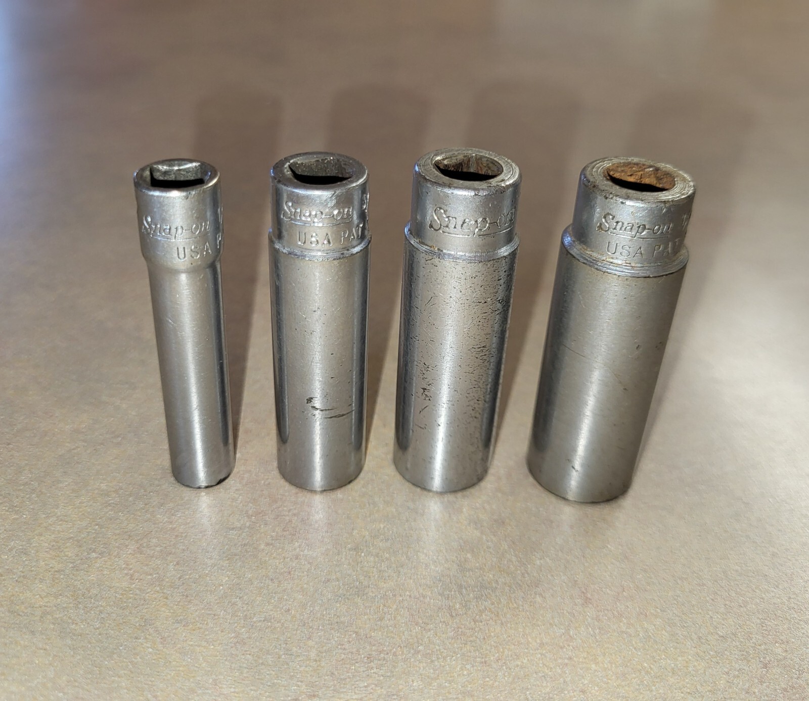 SNAP-ON TOOLS STM Series – 1/4″ Dr Deep Socket Lot 9mm 10mm 14mm 6 Point – USA
