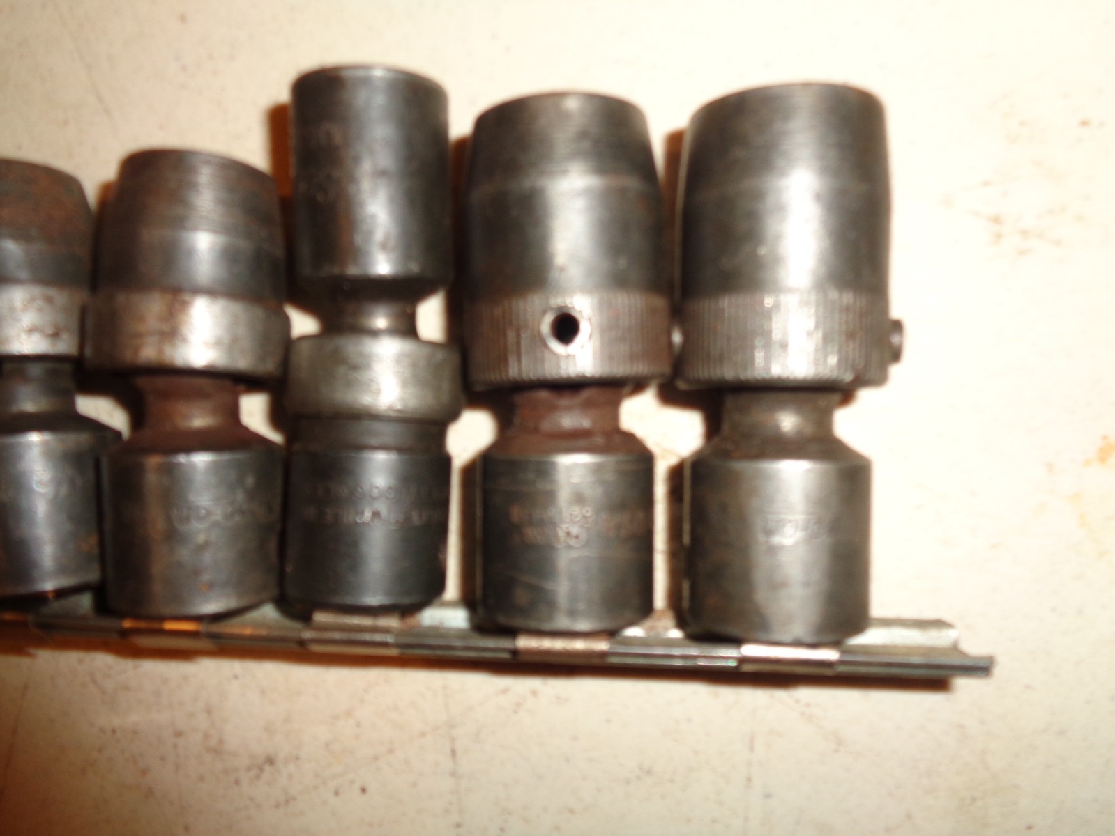 6 pc. Snap-On Tool IMB 1/2” Dr. Swivel Impact Socket Set, 6 pt, 7/16″-3/4″, USA