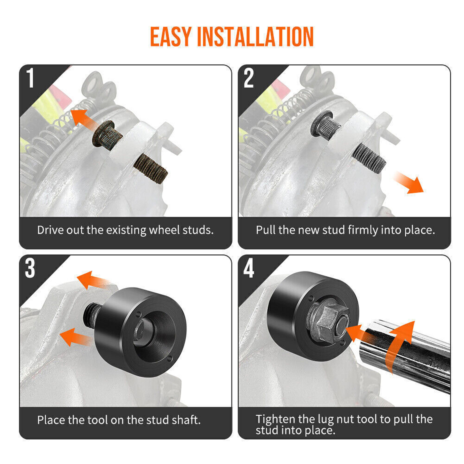 Wheel Stud Installer Lisle Tool Corporation 22800 for Tire Bolts Install Replace