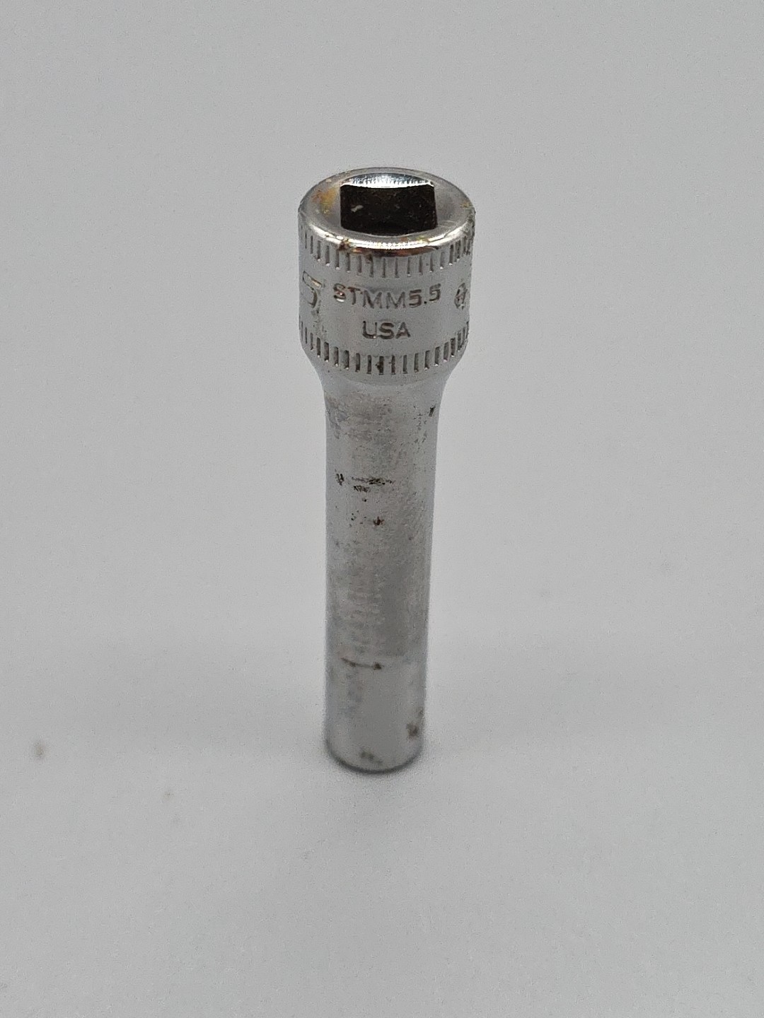 Snap-on Tools STMM5.5 Socket 1/4″ Drive 5.5mm Metric Deep 6 Point USA