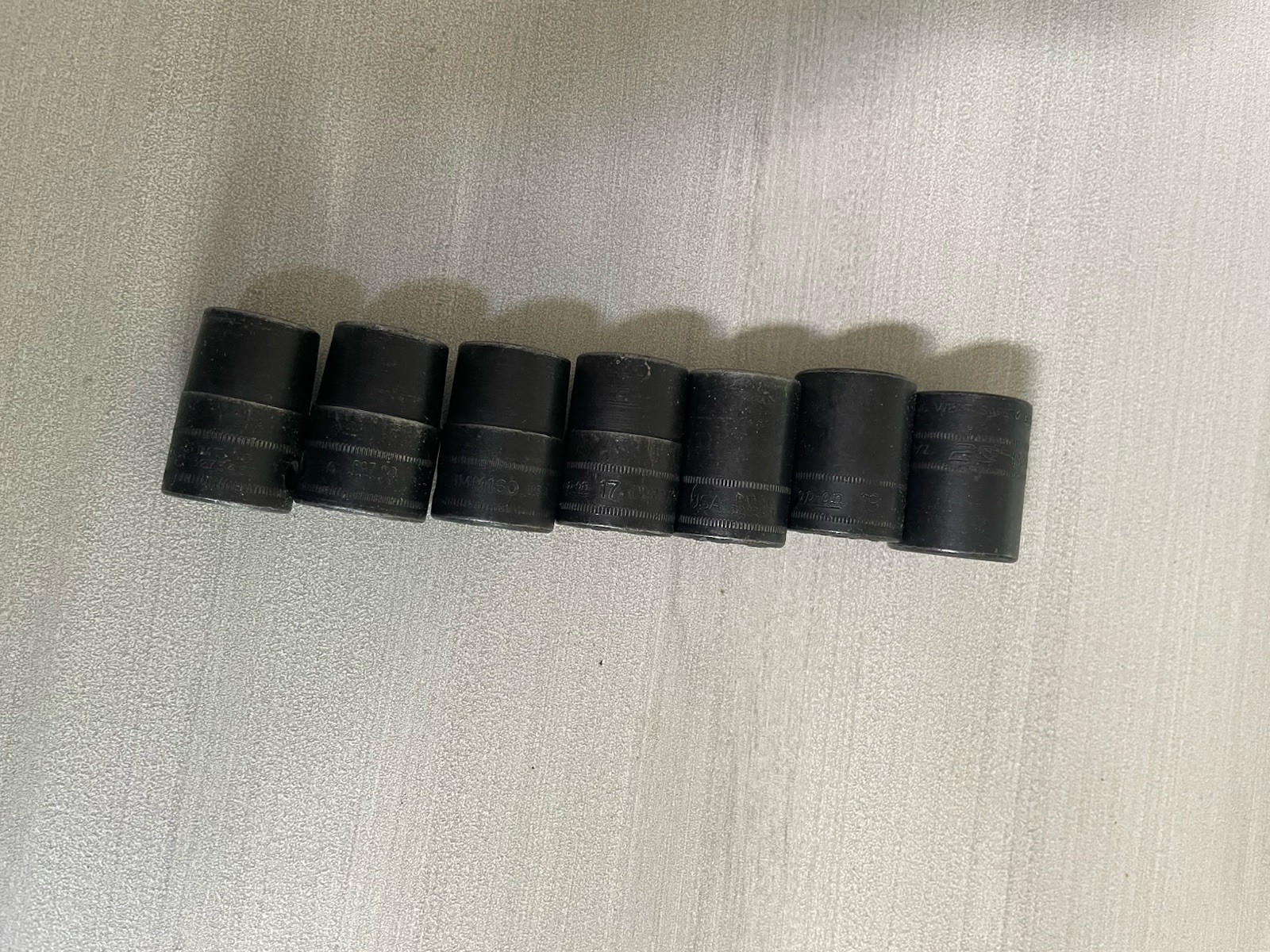 Lot Of 7 Snap On Impact Sockets IMM140 IMM150 IMM160 IMM170 IMM180 IMM190 IMM200
