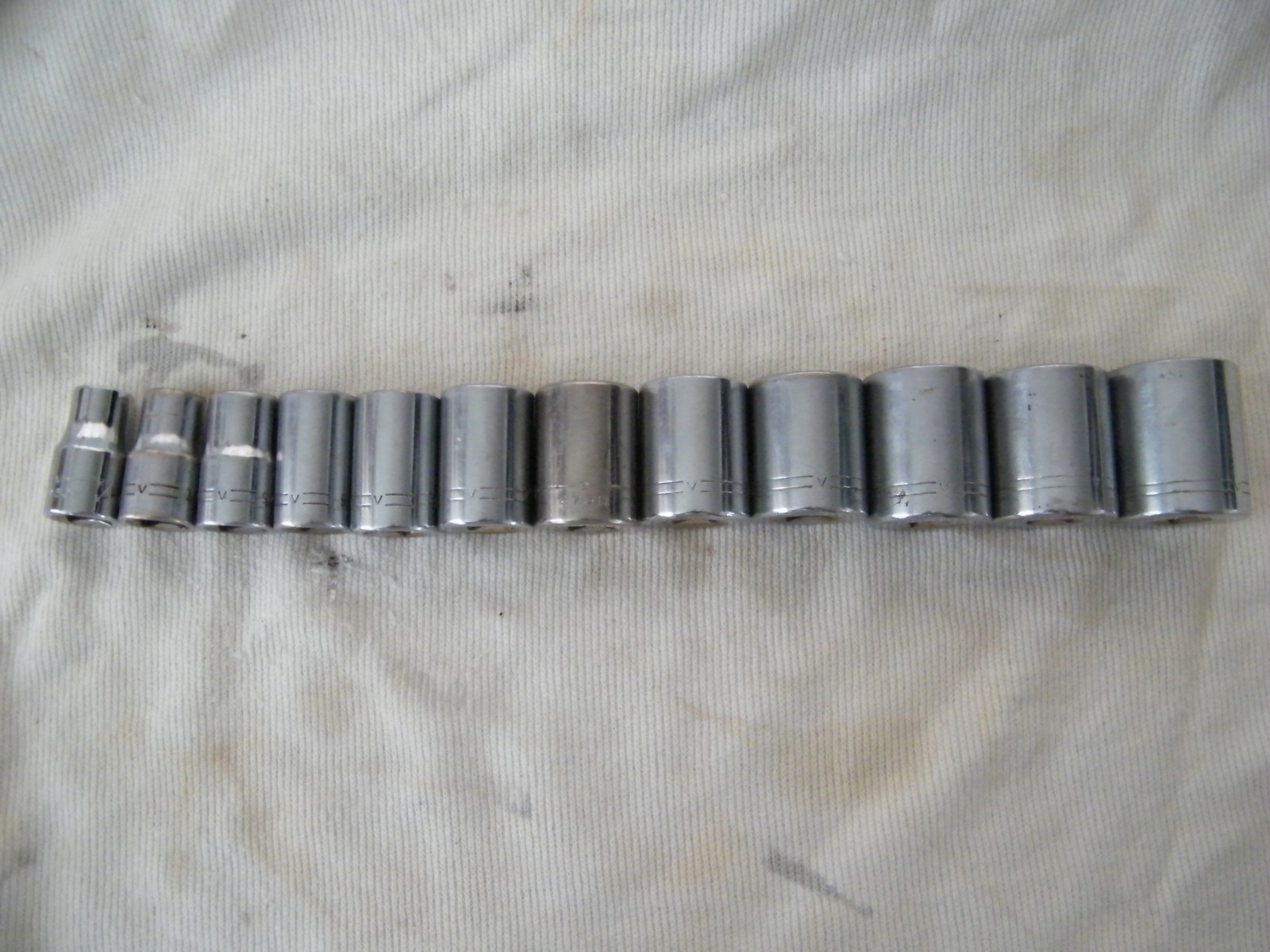 12-piece CRAFTSMAN 1/2 drive Shallow 7/16″ to 1-1/8″ 12-p Socket Set USA