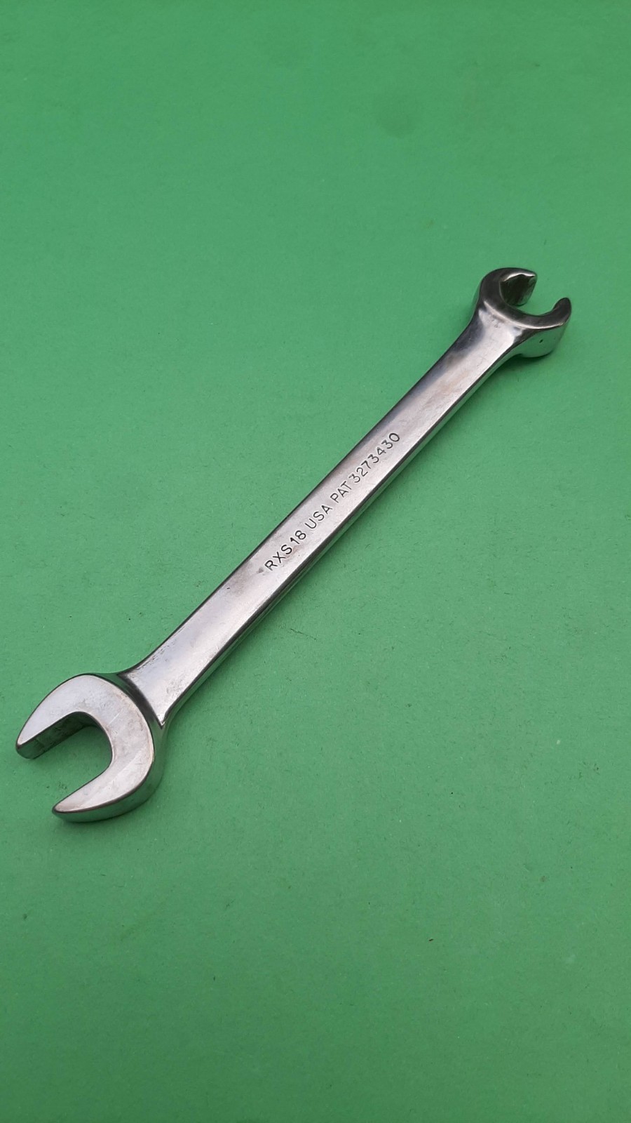 Snap-on Tools RXS18 9/16″ 6pt Point Open-End Flare Nut Wrench USA Engraved 623