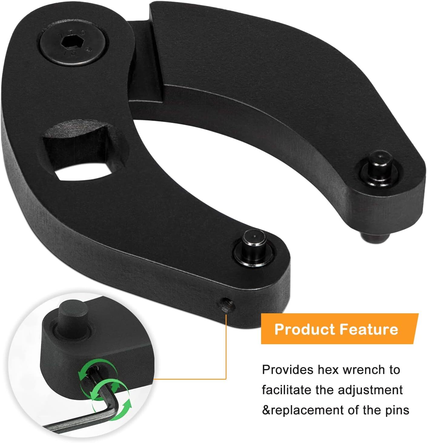 For Hydraulic Cylinders on Most Farm 1266 Adjustable Gland Nut Wrench Tool