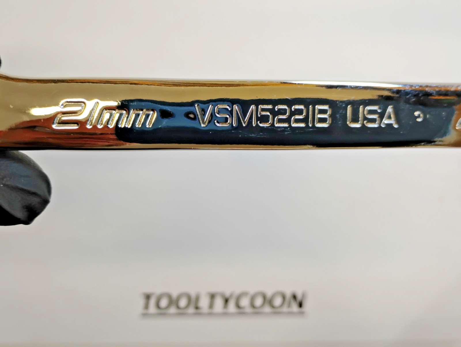 Snap-On Tools USA NEW 21mm Metric 4 Way Open End Angle Head Wrench VSM5221B